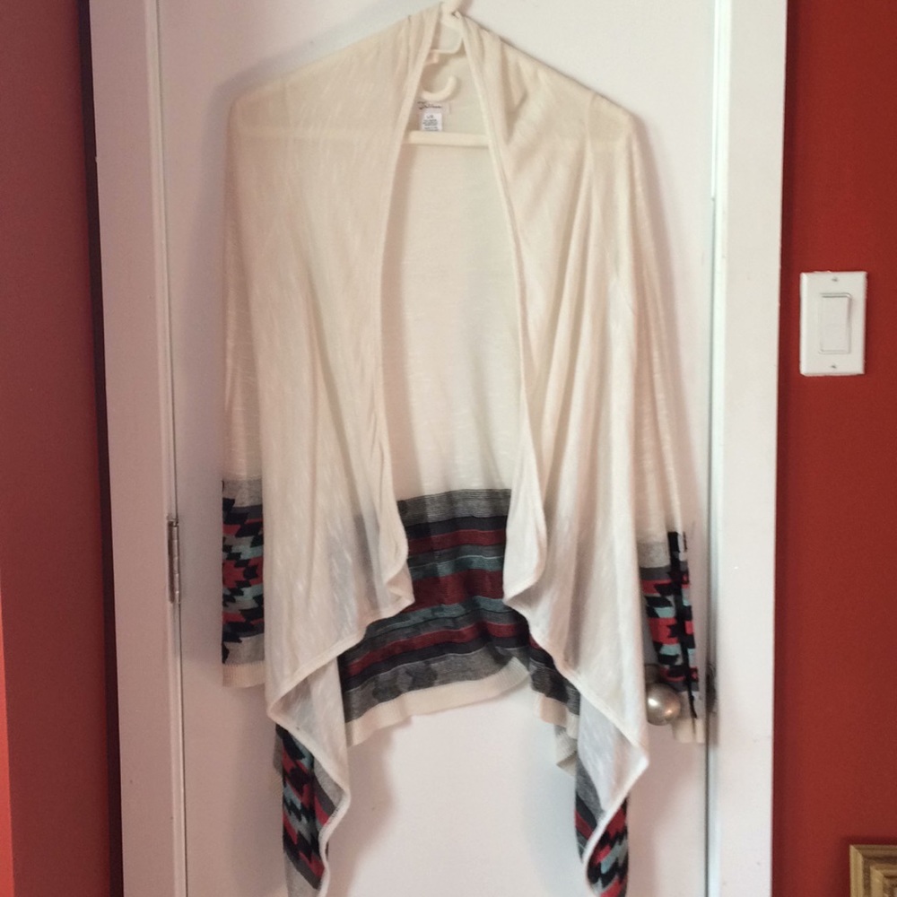 Pretty waterfall cardigan Aztec print size L